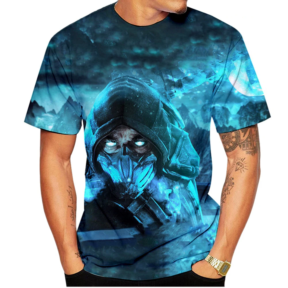 Mortal Kombat 11 T-Shirts Fighting Game Movie 3D Printed Men Woman Streetwear T Shirt Oversized Harajuku Kids Tops Tees Clothing