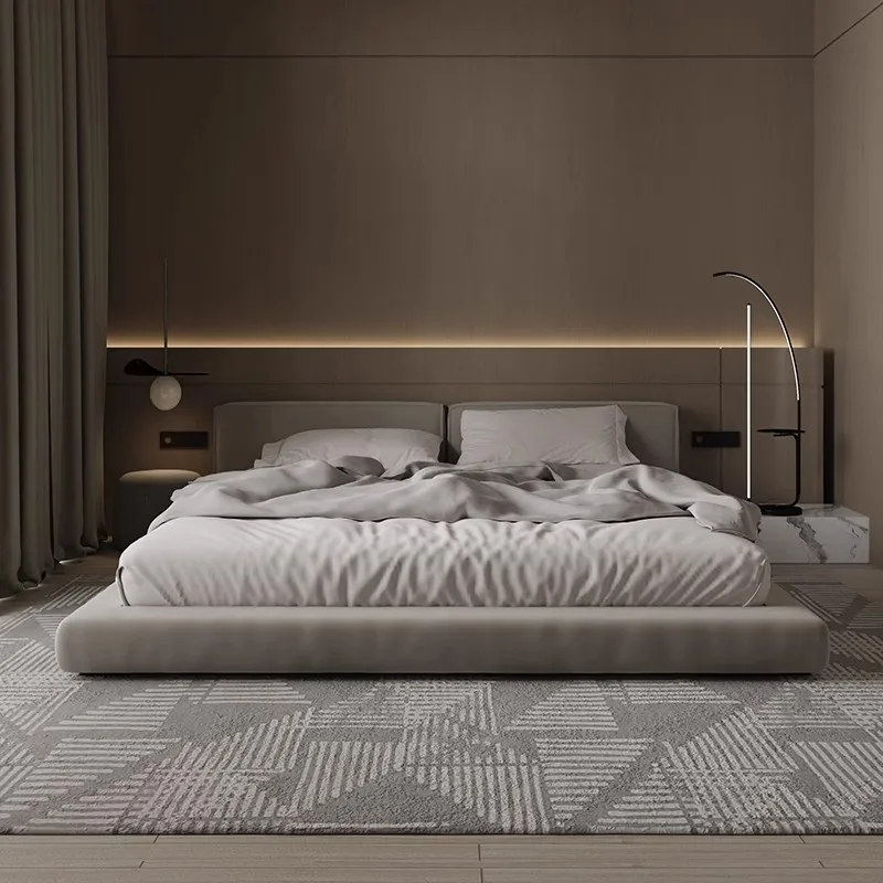 

Gray Heavy Double Bed Decoration Australia Floating Adults Double Bed Size Modern Wooden Cama Matrimonial Furniture Home