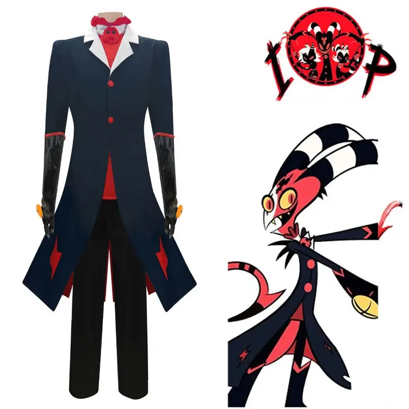 2025 11 Anime Hazbin Hotel Helluva Boss Blitzo Trajes para Halloween Cosplay Disfraz Mujeres Hombres Co