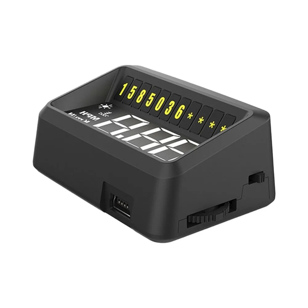 HUD Display Car Head-Up Display ABS Accessories Black Driving Computer HUD Gauge Parts Replacement Set  HUD Display