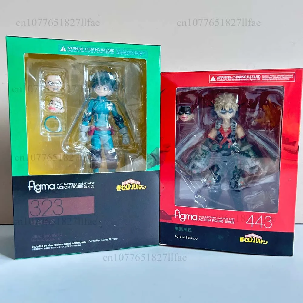 Figma بطلي الأكاديمية Bakugou Katsuki الشكل 443 323 Midoriya Izuku عمل نموذج لجسم اللعب المشتركة المنقولة دمية غرفة ديكور