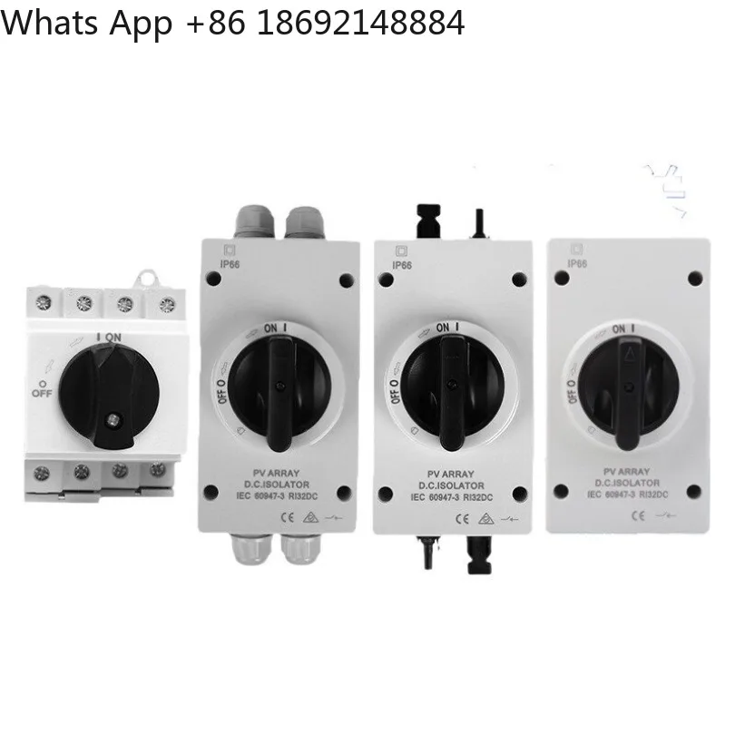 4P photovoltaic DC isolation switch 1000V current 20A with waterproof box IP66 photovoltaic isolation transfer control switch