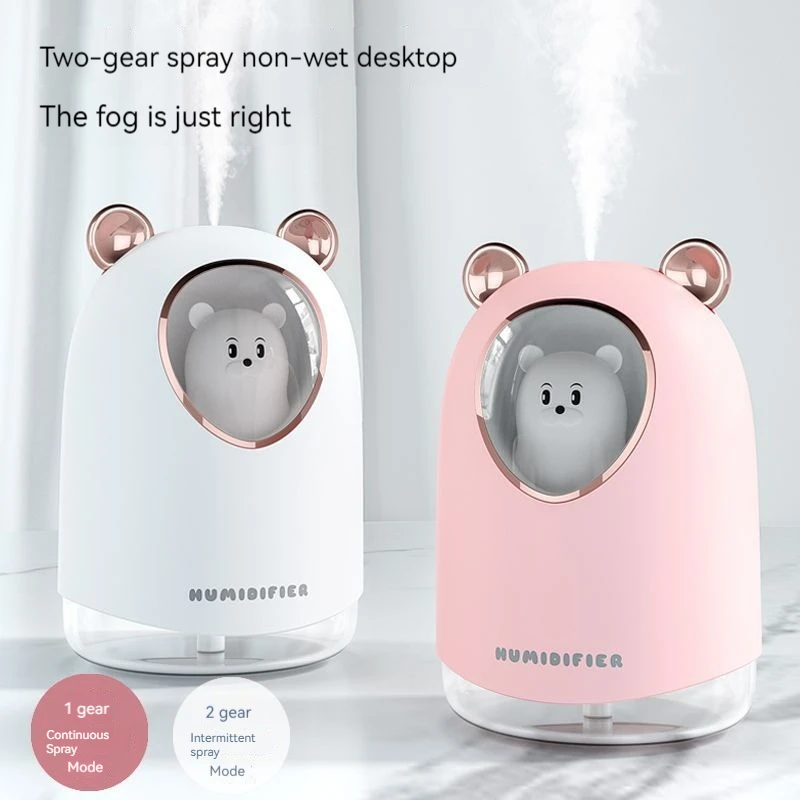 New cute pet cute bear humidifier USB mini car air purifier home small hydration creative humidifier