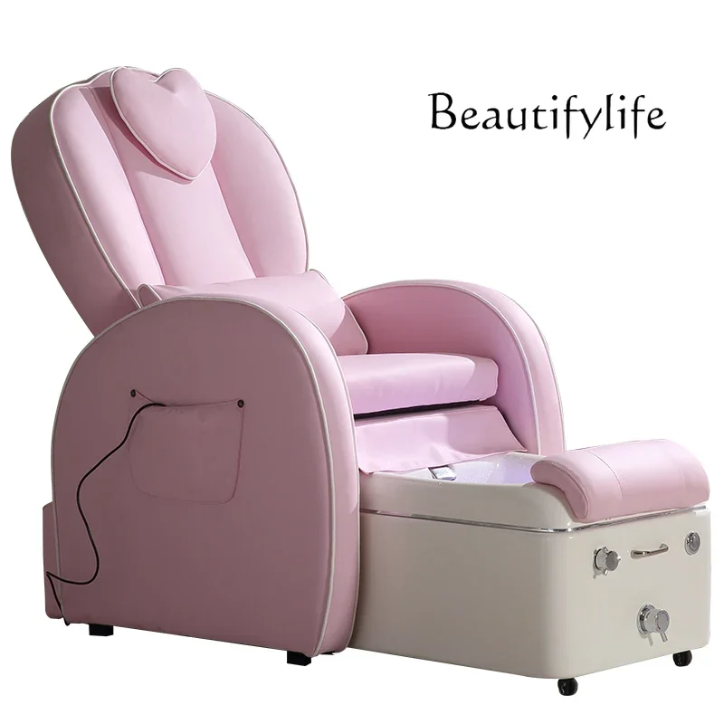 

Electric Manicure Couch Reclinable Foot Bath Foot Massage Chair Single Beauty Eyelash Massage Nail Salon