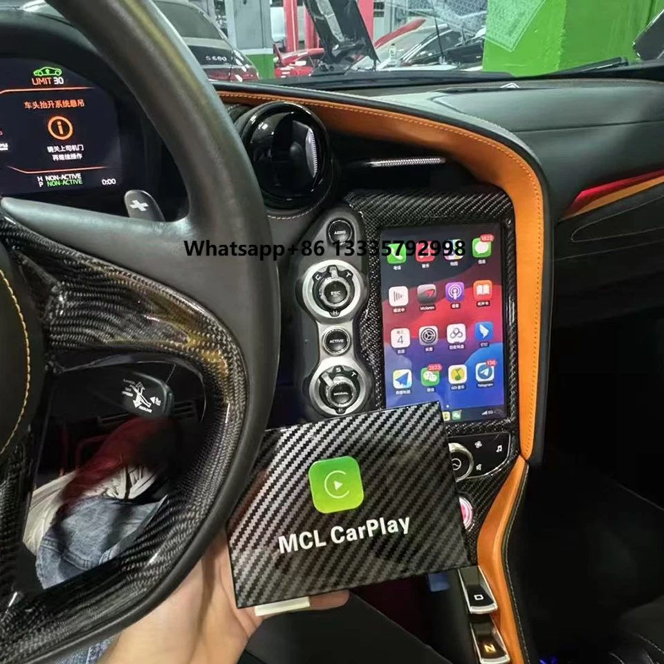 

AZTON Plug and Play OEM Car Stereo Upgrade CarPlay for McLaren 720s Apple CarPlay Android Auto Wireless Kit