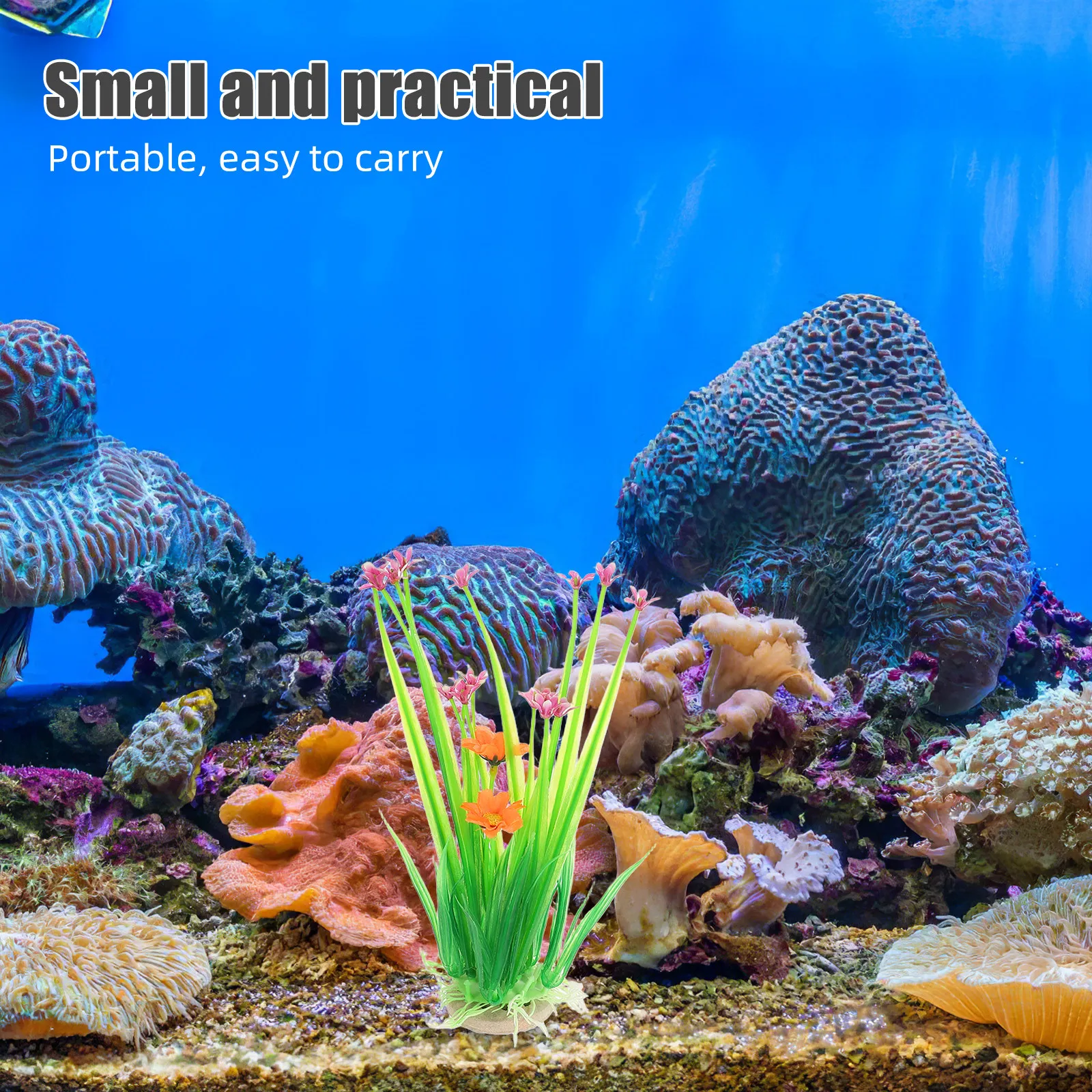 4pcs Artificial Aquarium Plant - огляд і ціна Aquarium Planted Sand