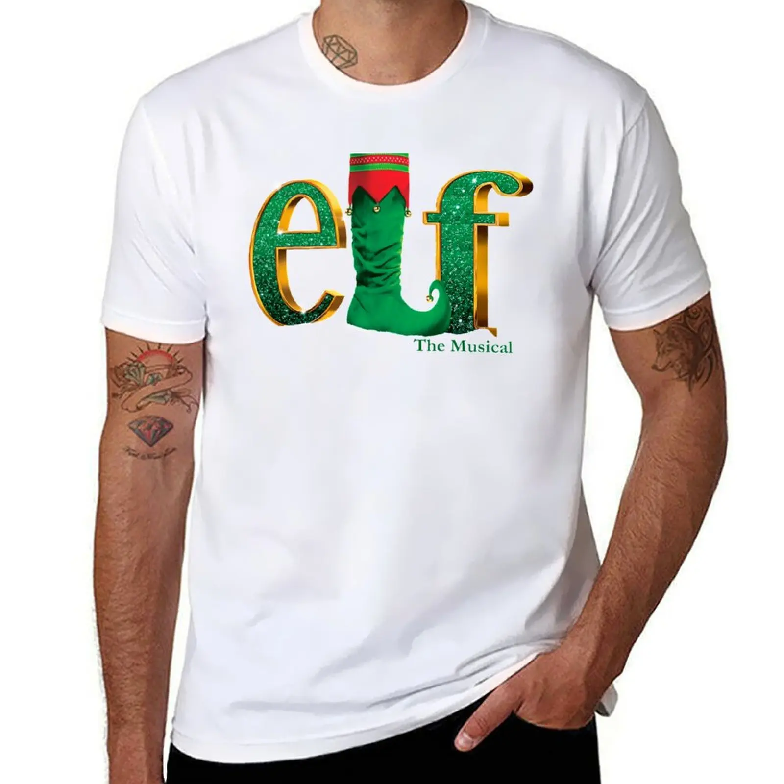 ELF Logo T-Shirt t shirt for man man t shirts cotton cotton t shirts man 100% T-Shirt