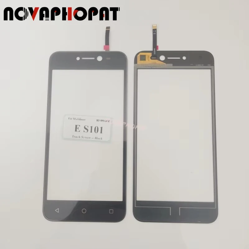 Novaphopat Black Touch Sensor Screen For Multilaser E S101 Touch Screen Digitizer Front Glass Lens Panel Screen Replacement