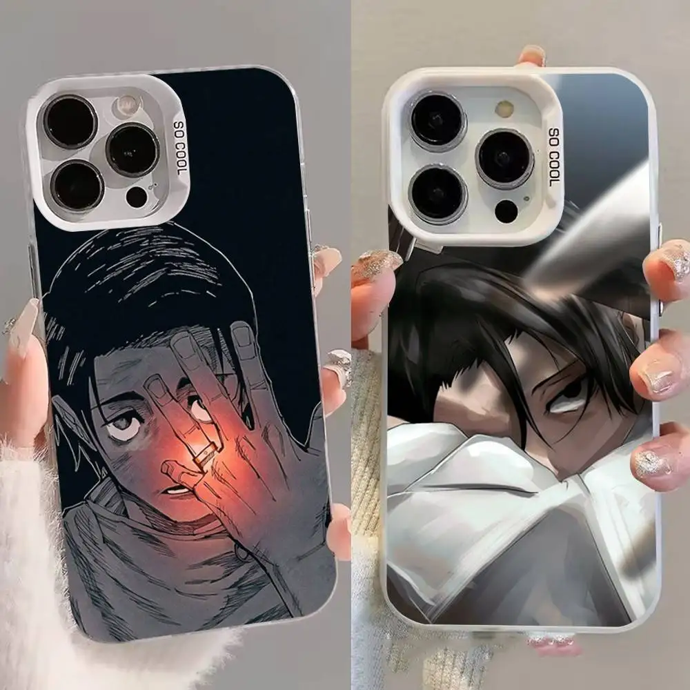 

Jujutsu Kaisen Okkotsu Yuta Phone Case For iPhone 16,15,14,13,12,11,8,7,Pro,Max,Plus,Mini,XS, White Candy Matte Shockproof Cover