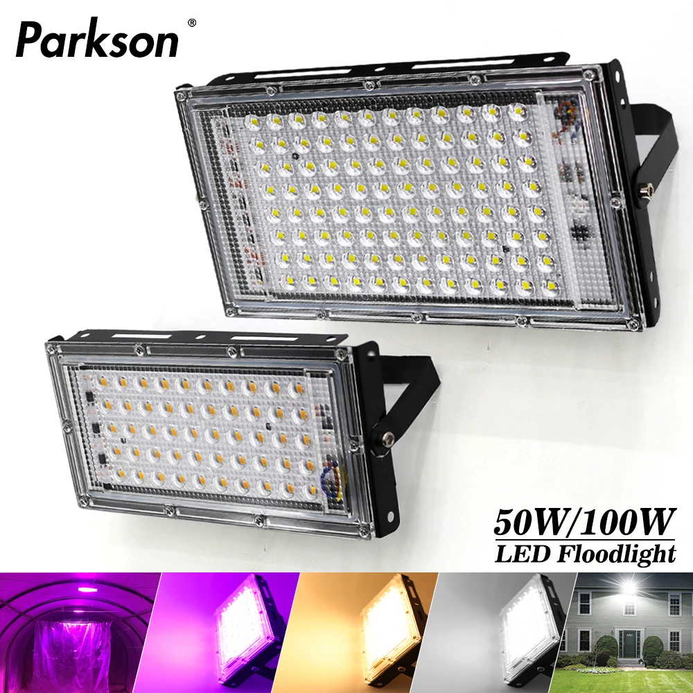 

Reflector LED Flood Light Waterproof Ip65 50W 100W 150W AC 220V 240V Spotlight Outdoor Garden Lighting Led Projector Floodlight