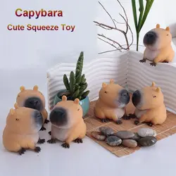 Stress-relieving Capybara Pinch Toy Funny Gift Quick Rebound Decompression Fidget Toys Soft Lovely Prank Toy Children