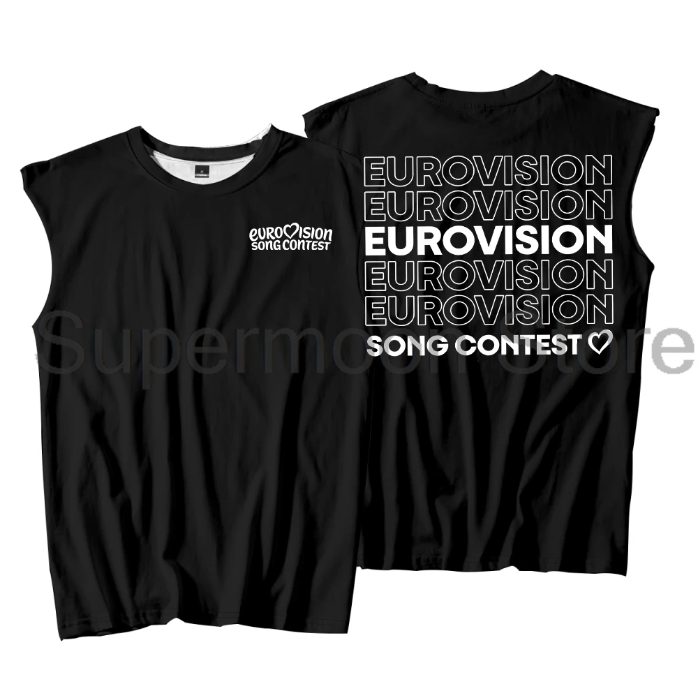 Eurovision Song Contest 2026 Repeat Logo Tank Tops Unisex Sleeveless Vest Men Women Outdoor Streetwear Tops