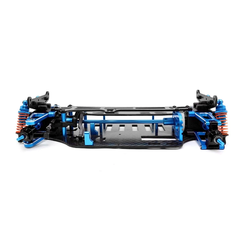 New Aluminum Shaft Drive Carbon Brazed Frame 1/10 4Wd RV Frame Kit for Tt01 Tt01E Car [A17I Toy]