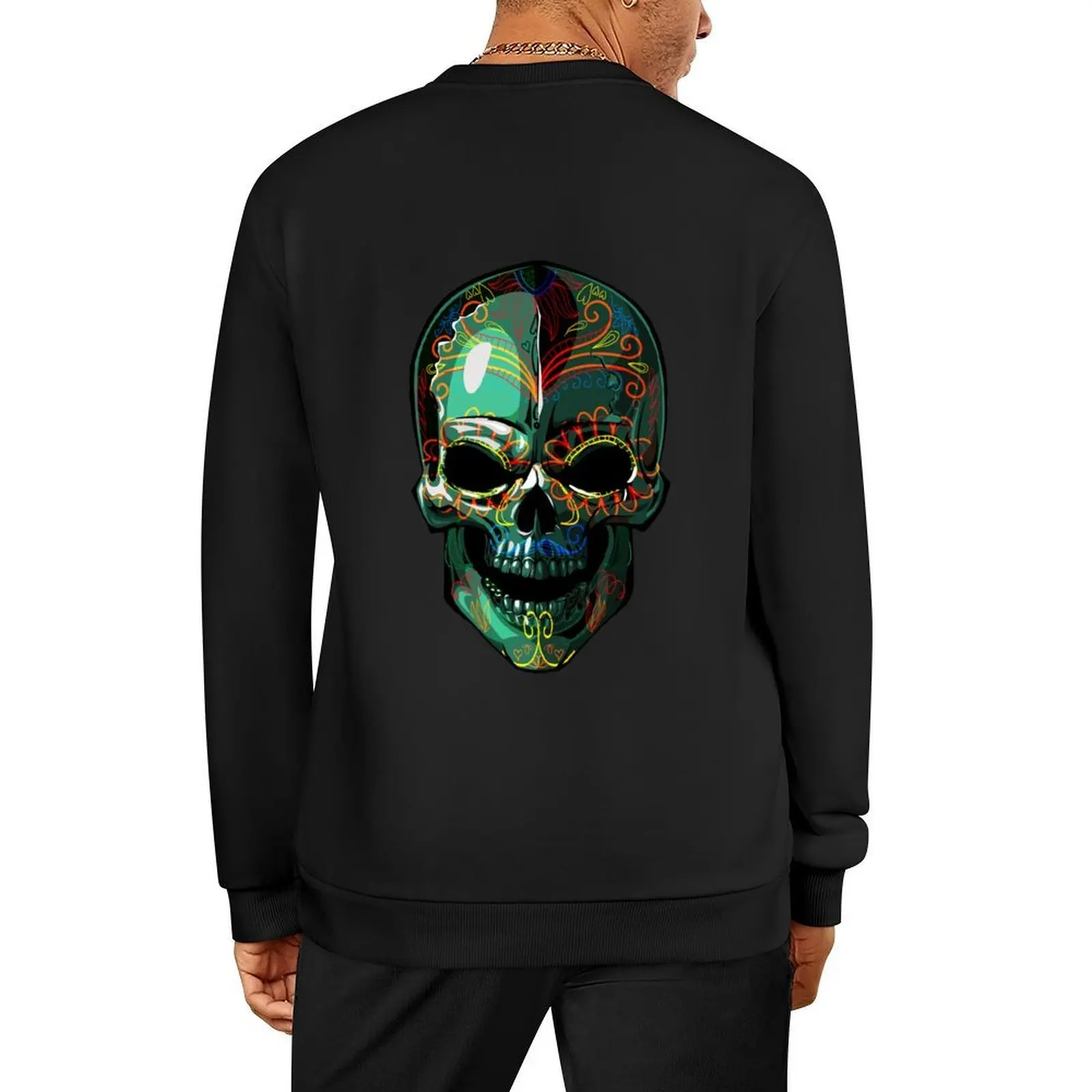 

Dia de los Muertos skull Pullover men's winter sweater autumn tracksuit men men's sweatshirt
