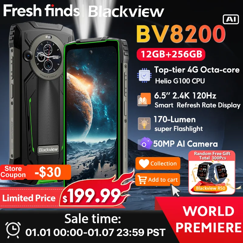 【World premiere】Blackview BV8200 Rugged phone 6.5