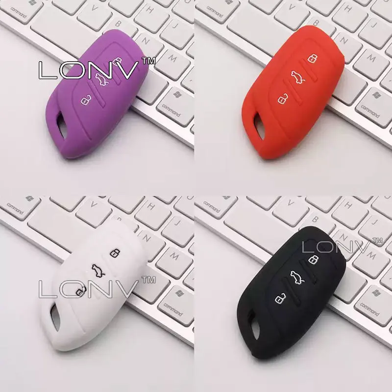 For MG4 EV Urban 2026 2027 Car Transparent Soft Tpu Key Case Cover Silicone 3 Button Remote Control Car Key Case Holder Cover