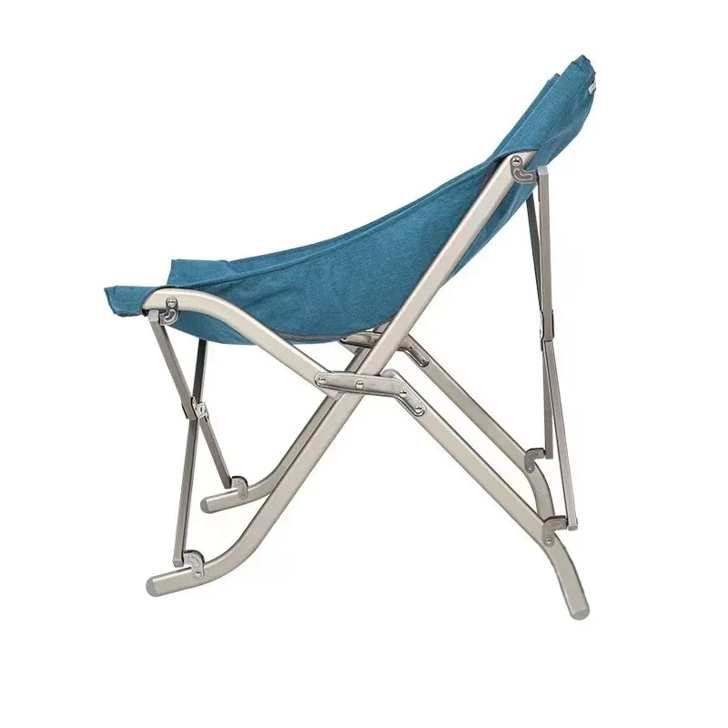 

Outdoor folding chair aluminum alloy self-driving tour portable lazy chair camping beach light luxury backrest fishing star