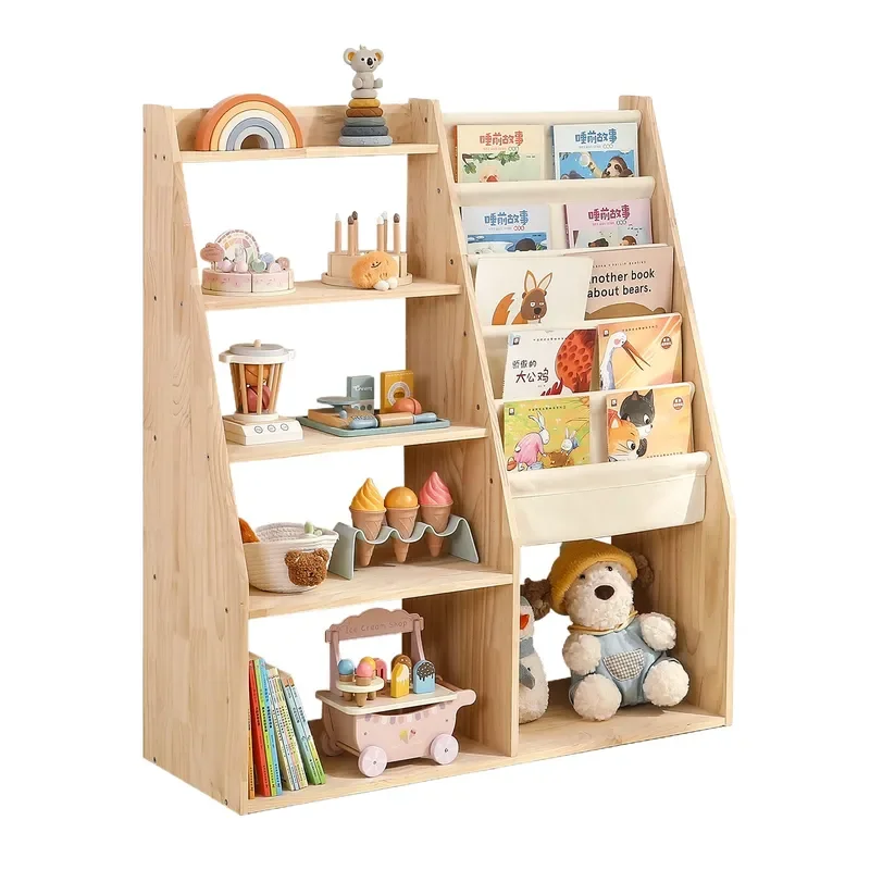 Baby Nursery Unit - Dziecięcy regał 2-w-1 do przechowywania zabawek