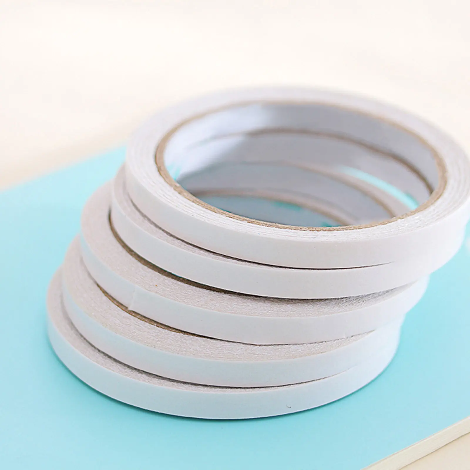 

30Pcs Premium Transparent Double-Sided Adhesive Tape Easy Apply Remove Cut Tear Custom Length Craft Office Supply Stationery