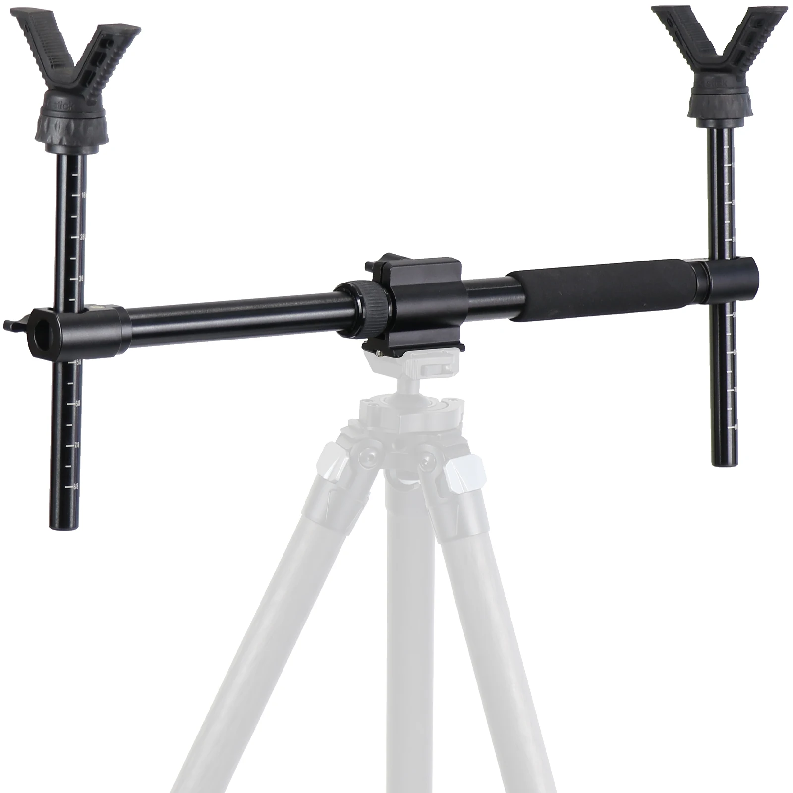 N Dual V Yoke Shooting Rest with Heavy Duty Construction Arca-Swiss Plate Easy Mount of Tripod for Hunting Shooting and Outdoors