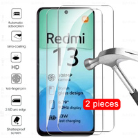 2 Pcs Glass For Redmi 13 4G Full Cover Tempered Glass For Xiaomi 13T Redmi 13C Note 13 Pro Note13 13Pro 5G Screen Protector Film