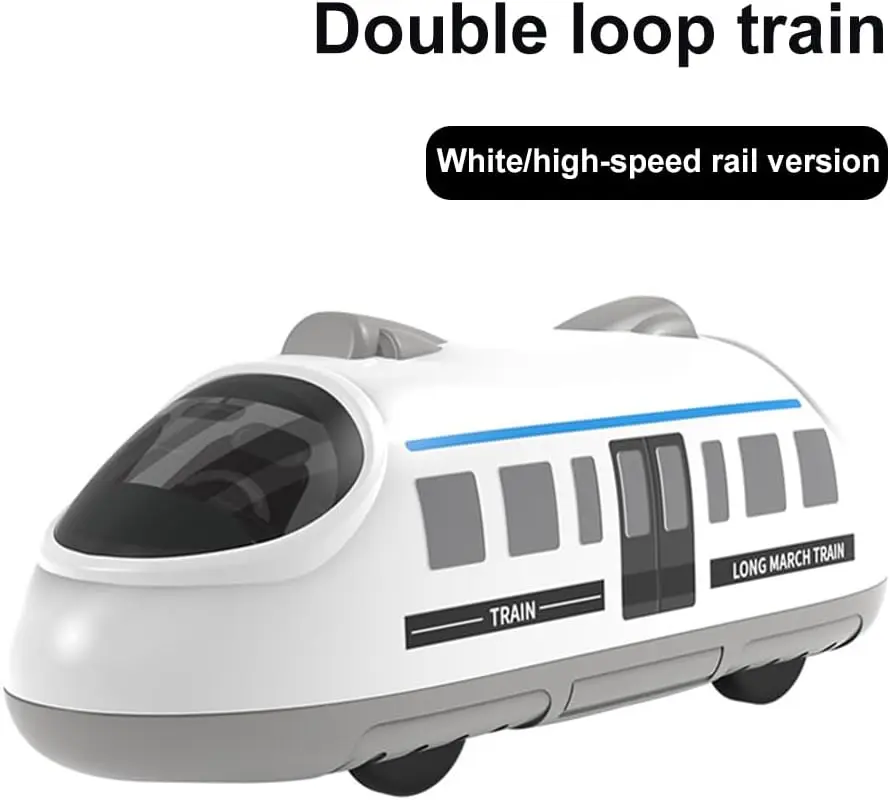 Coche de juguete para bebé, sin BPA, regalo de Metro, tren de marzo largo, diseño de dibujos animados, entrenamiento de agarre para niños y niñas