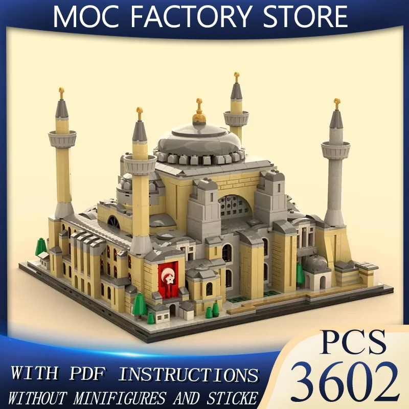 

Moc Building Blocks Architecture Model Hagia Sophia Cathedral Modular Technology Building Blocks Festival Gift Toy DIY Set