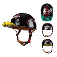 Baseball Cap Motorcycle Helmet Half Covered Universal Men Moto Helmets Windproof Personalized Riding Cycling Helmet Four Seasons