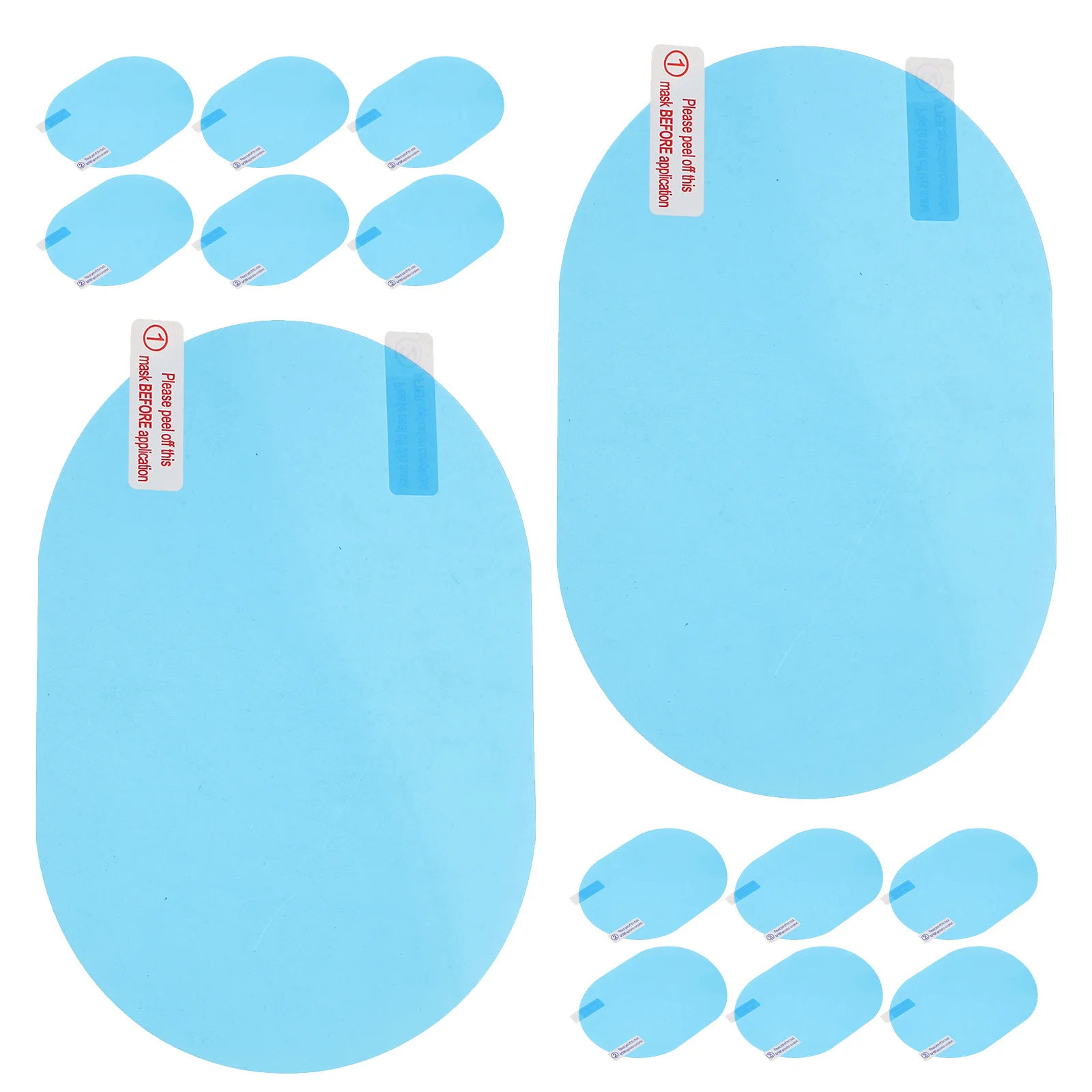 

20Pcs Waterproof Hydrophobic Mirror Film Rear View Mirror Rainproof Protector Sticker Anti Vision for All Weather