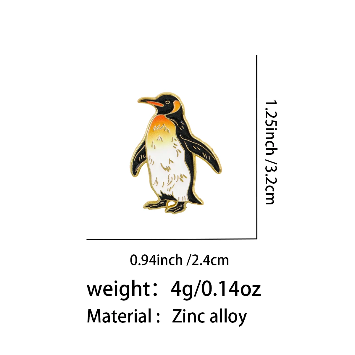 Penguin Enamel Pin Cute Brooch Hat Lapel Pins Badge on Backpack Clothing Accessories Animal Jewelry Friends Gifts
