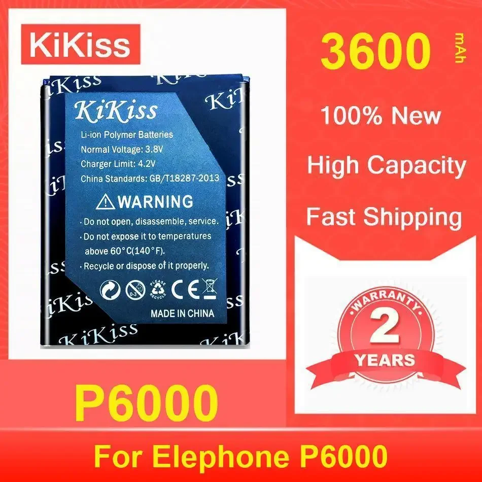 

Kikiss Battery 3600Mah P6000 For Elephone