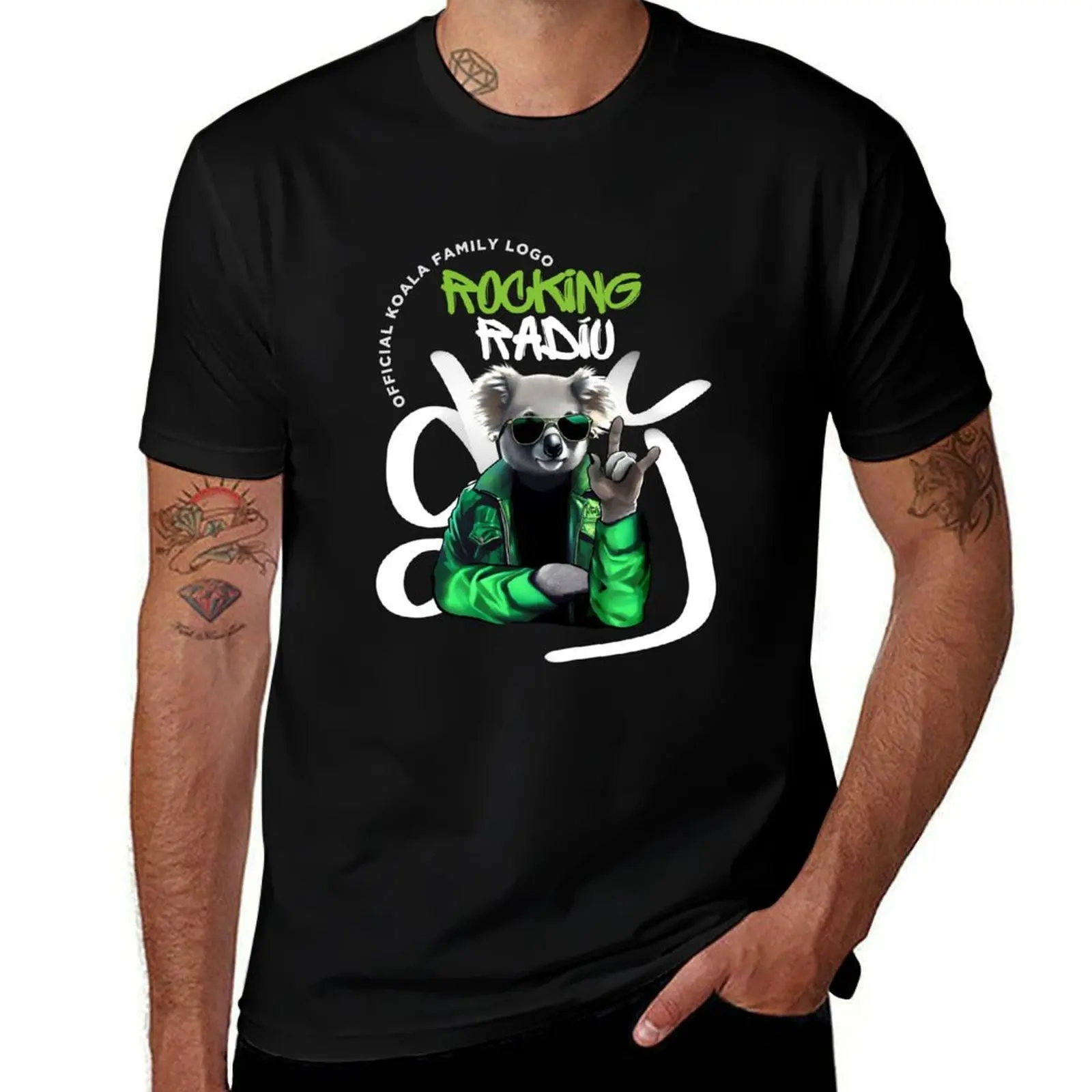 Футболка Rocking Radio Siny, рубашка на заказ, футболка большого размера с аниме, тяжелые футболки для мужчин