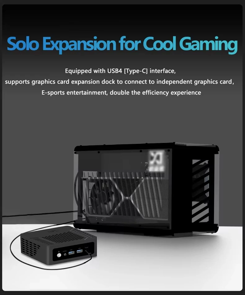 SZBOX TR9 Ryzen 7 7840HS Ryzen 5 7640HS كمبيوتر صغير لون عشوائي كمبيوتر Windows11 DDR5 M.2 NVME SSD PCIE4.0 USB4.0 WIIF6E BT5.3 كمبيوتر