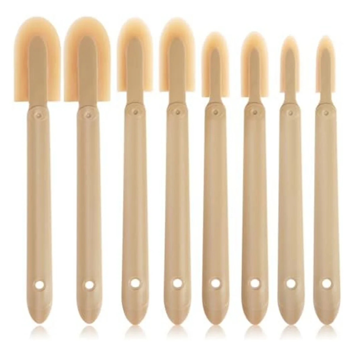 8Pcs Rubber Caulking Tool Kit Reusable Caulk Finishing Tool Spatula Spreader Smoothing Tool for Brick SkirtingKitchen