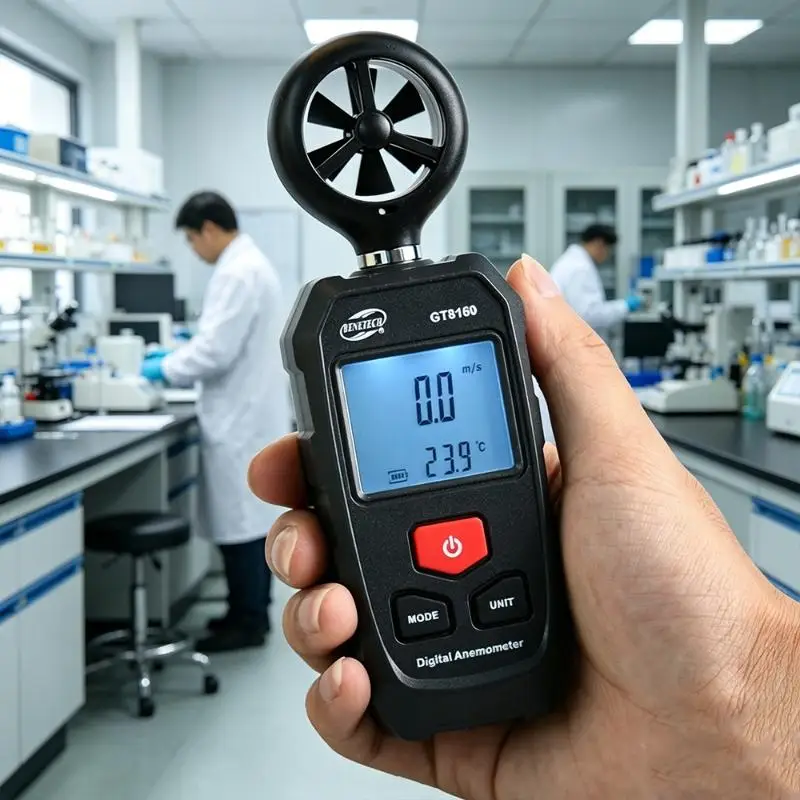 

Easy Carry Wind Flows Meter with LCD Display Small Size for Accurate Air Flows Speed & Mood Temperature Monitoring M4YD