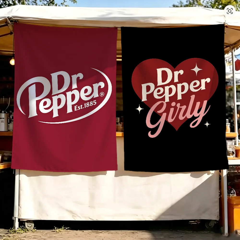 Dr P-pepper-r logo luxury flag For Living Room Hanging Home Dorm Decor Art Garage Bar Wall Club Live Decoration Banner