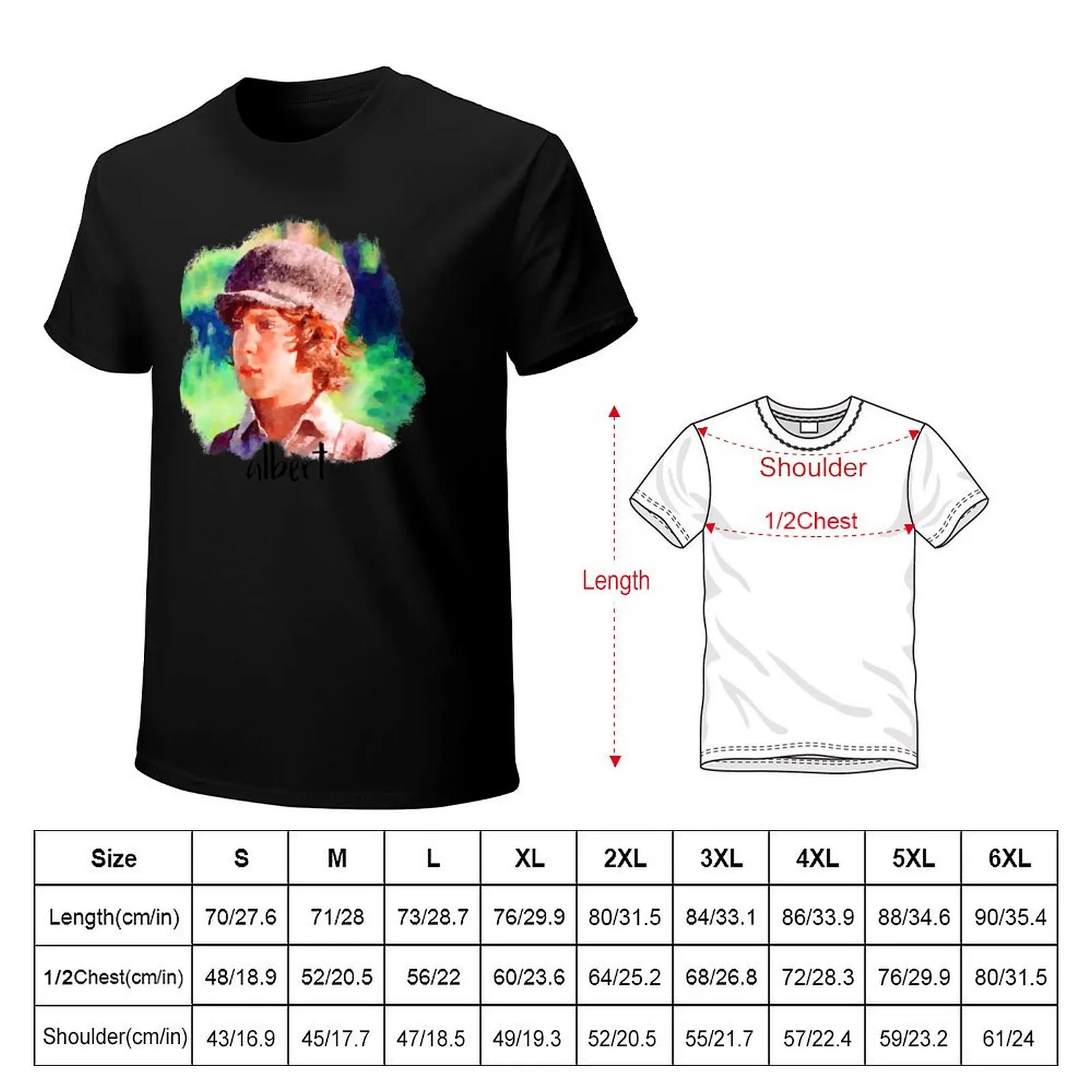 Albert Ingalls Young Little House on the Prairie T-Shirt Outdoor Sports Short Sleeve Top