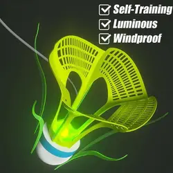 Nylon Windproof Badminton Super Resistant Luminous Fluorescent Shuttlecocks Badminton Accessories Luminous Badminton Sports