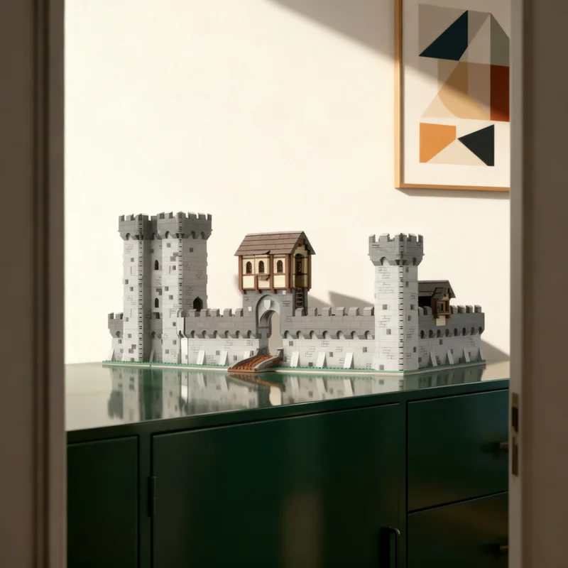 

4859pcs MOC Modular Medieval Walls Multipack Vol Castle Model Building Blocks Creative DIY Gift Display Decor Assemble Premium