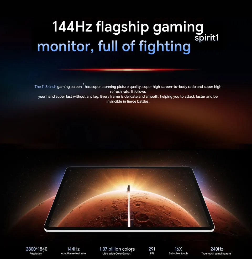 Honor GT แท็บเล็ตหน้าจอ LCD ขนาด 11.5 นิ้ว |   Dimensity 8350 Extreme Edition |   แบตเตอรี่ 10100mAh