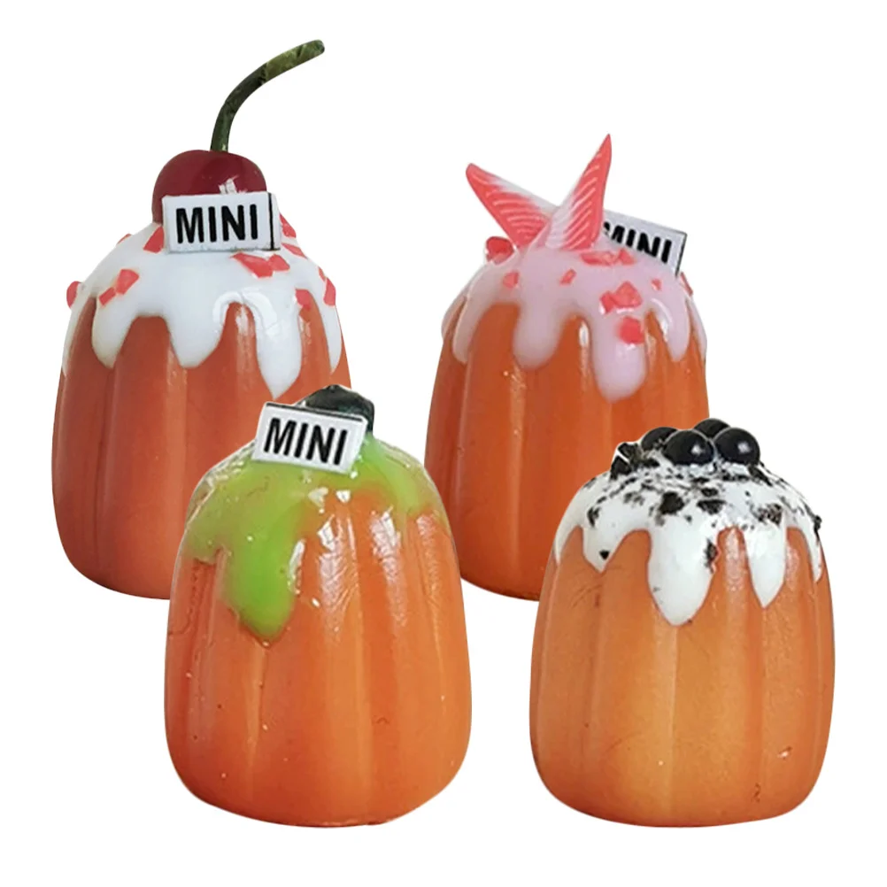 

4Pcs Miniature French Cake Decorations Realistic Faux Dessert for Dollhouse Display Simulation Bakery Accessories Artificial