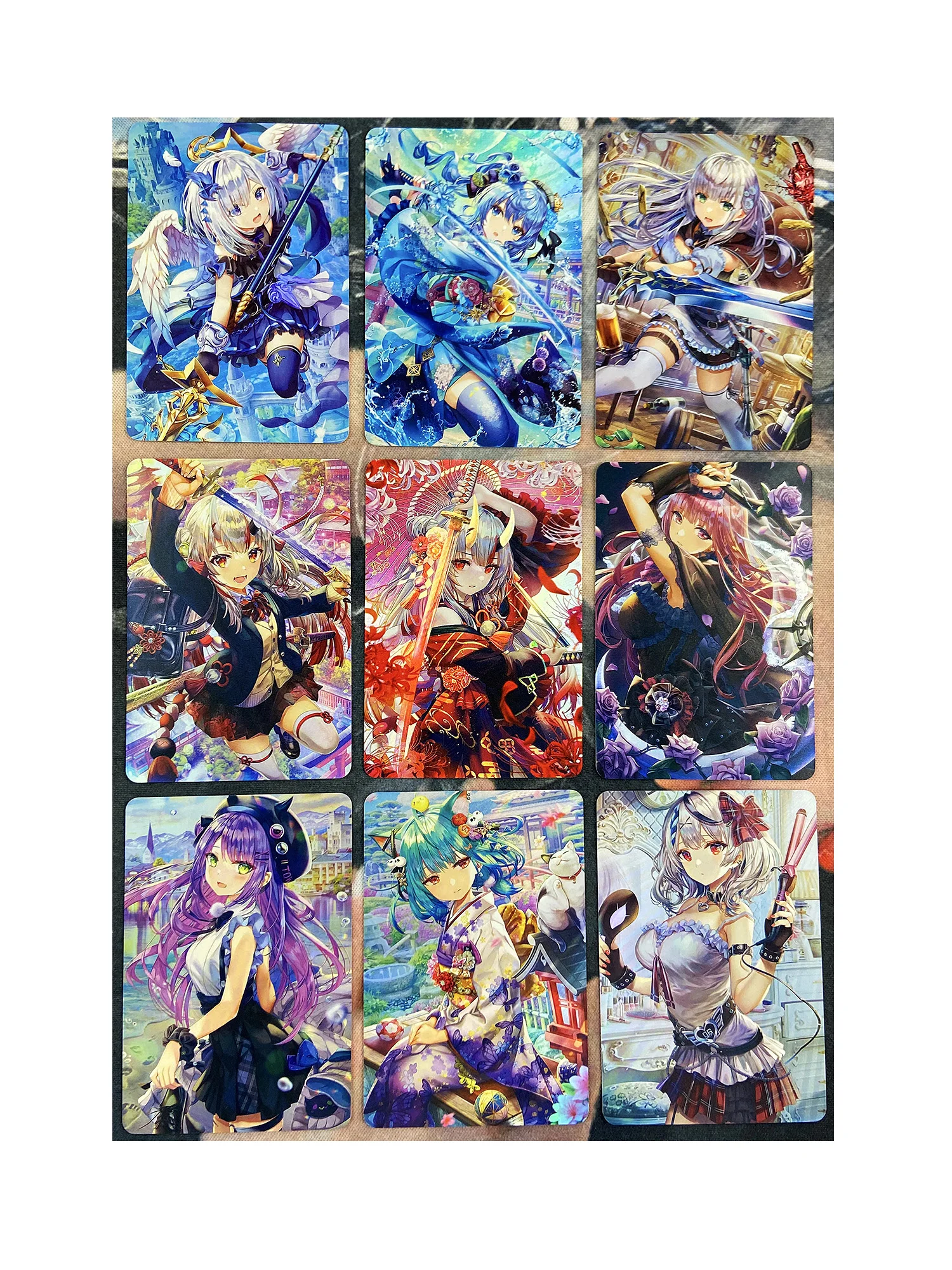 

9pcs/set ACG Beauty Exquisite Girl Series Hololive Female Anchor Sexy Girls Hobby Collectibles Game Anime Collection Cards