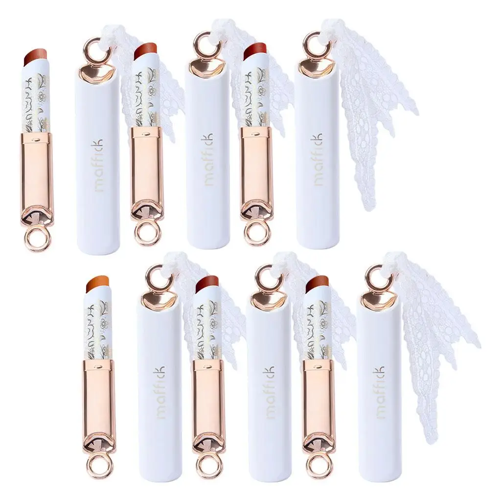 Lápiz labial mate de terciopelo, maquillaje de labios pigmentado, herramienta de maquillaje clásica de colores