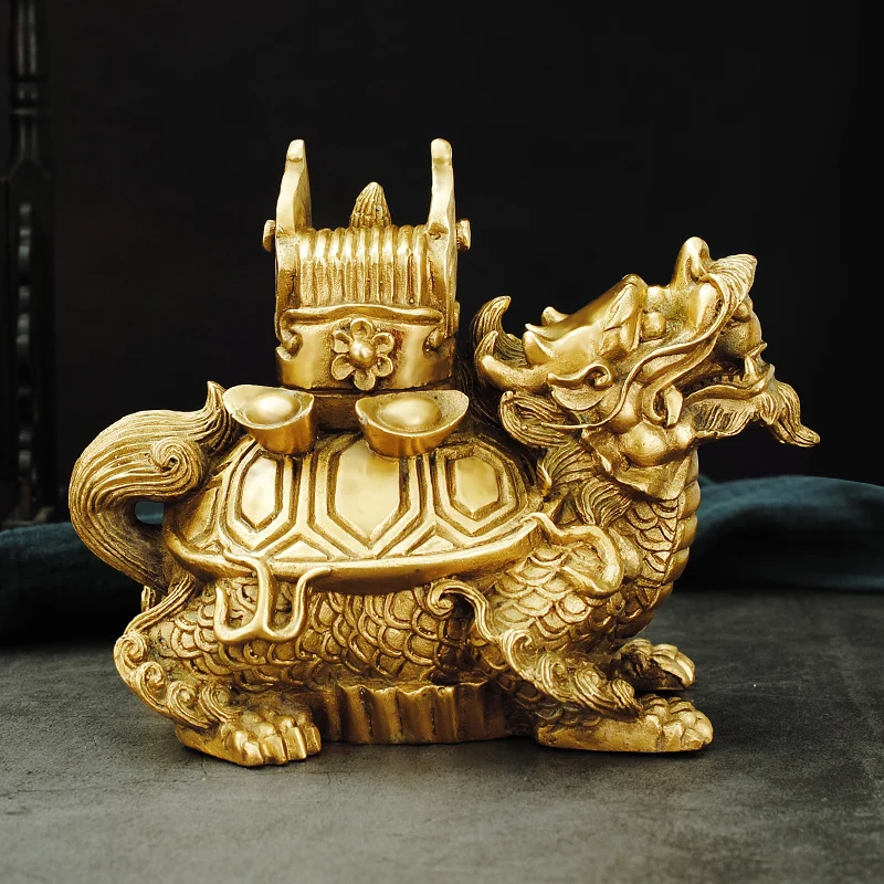Pure Three Yuan and First Step Upward Mobility Ornament Full Copper Staircase Home Living Study Room Lucky Decoratio