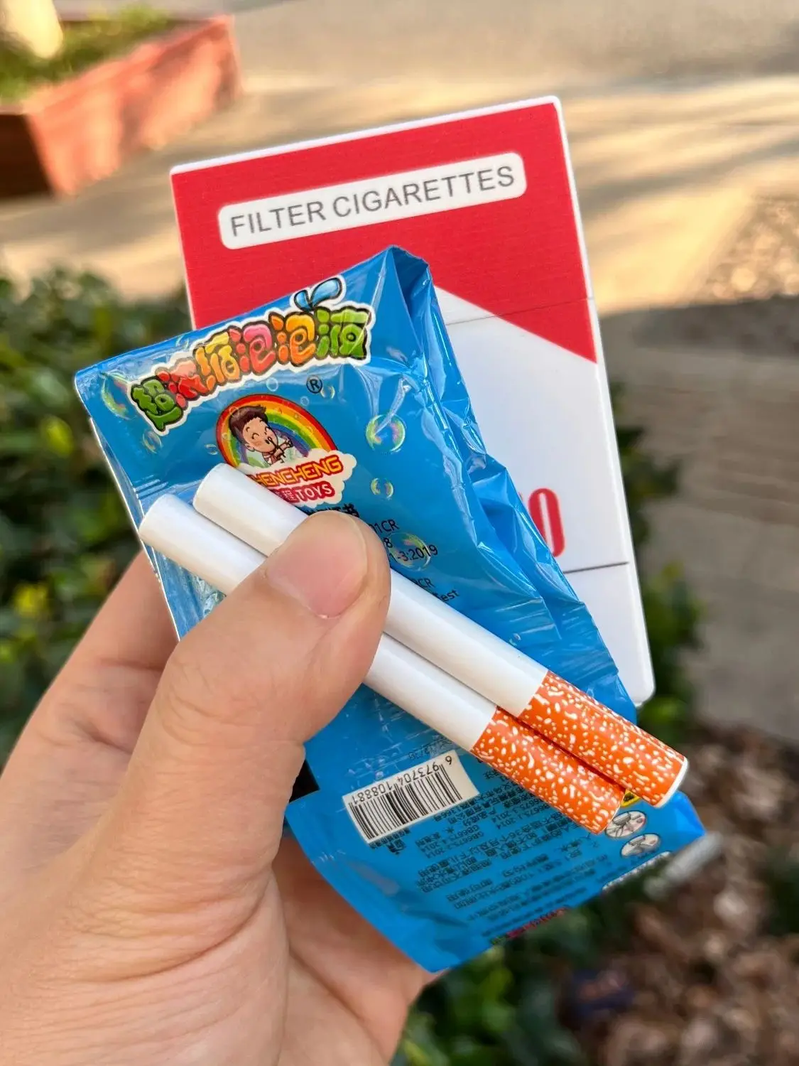 Cigarette box bubble toy-Funny stress-relieving toys,recyclable, Party  gifts Bubble Cigarette Pack Funny Gag Toy Stress Relief