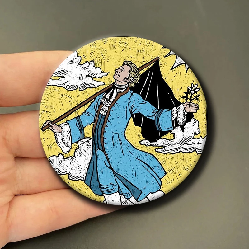 58mm Blackbonnet Izzy Our Flag Means Death Button Pins Team Edward Cartoon Brooch Creative Badge