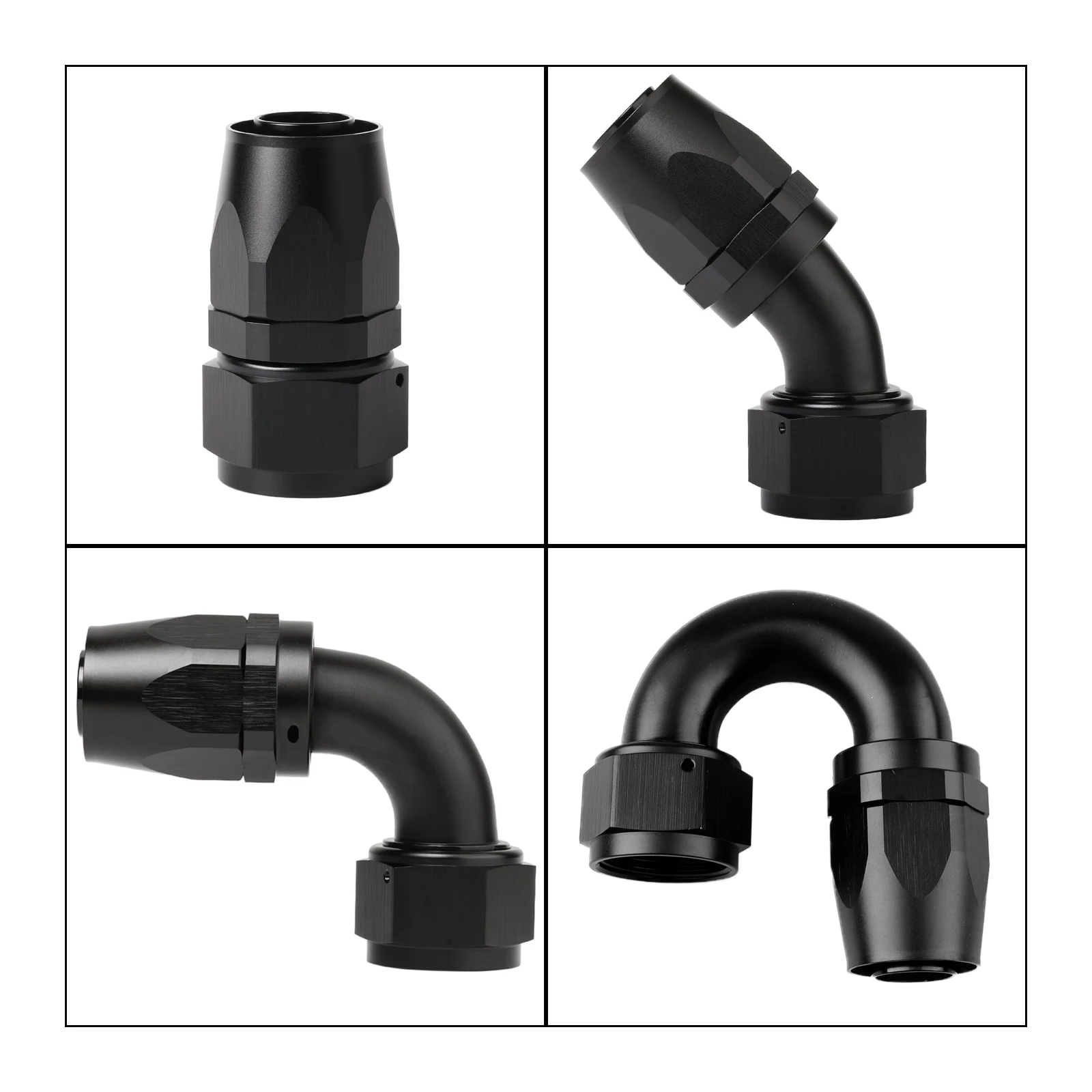 

Универсальный прямой 0 ° /45 ° /90 ° /180 ° Ступень AN20 AN-20 20AN Поворотный фитинг масляного топливного шланга Алюминиевый адаптер