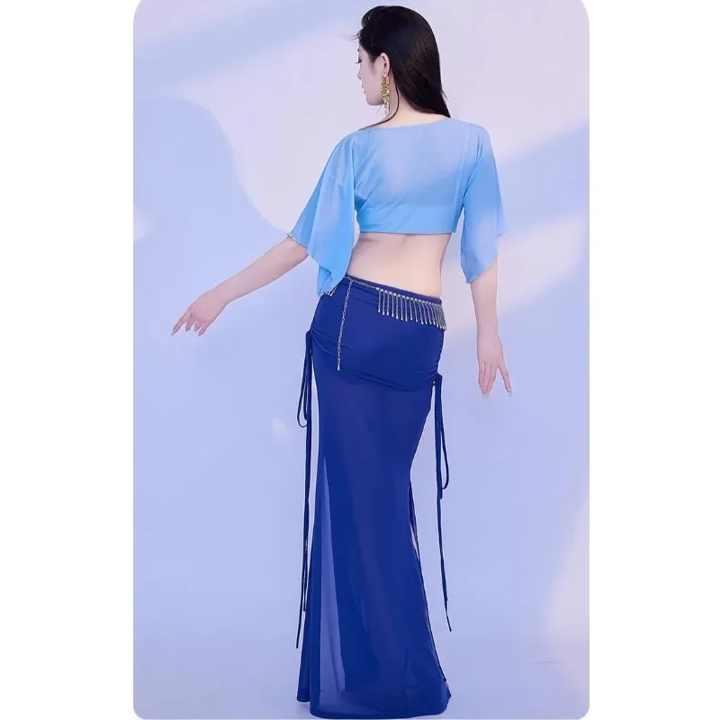 customized belly dance costumes practice clothes contrasting dancewear performance costume putting on clothes top skirts