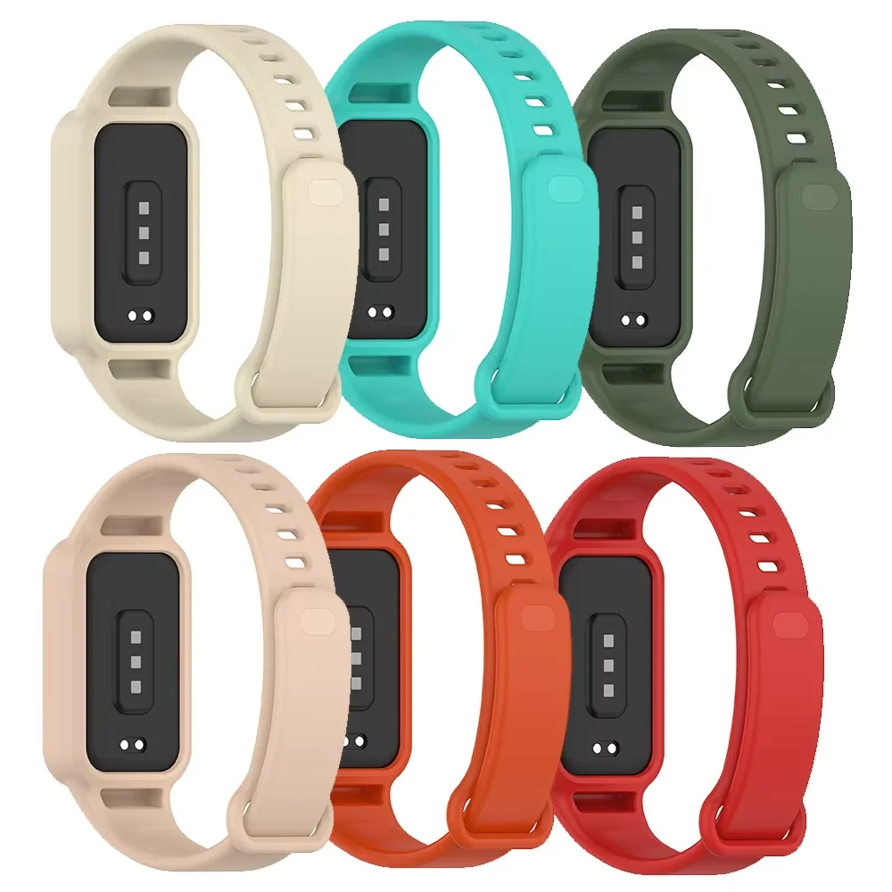 Silicone Strap for Xiaomi Band 9 Active Smartwatch Sports Bracelet Band Soft Comfortable Correa for Redmi Band 3 Belt Accessory