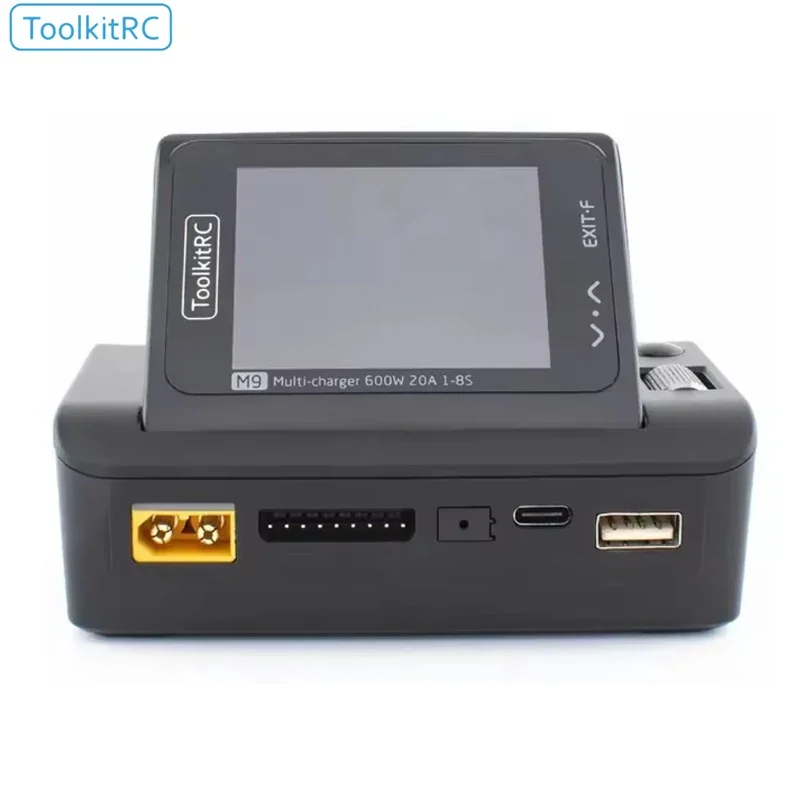 ToolkitRC M9 DC Smart Charger - 20A Adjustable 2.4-inch IPS Screen Audio Function 1-8S LiPo RC FPV Accessory